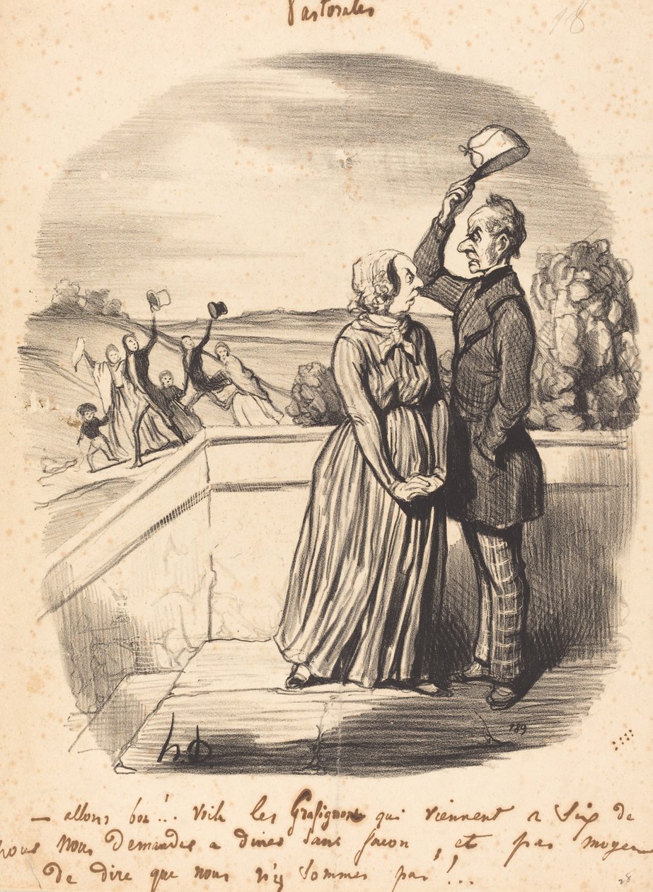 Allons bon!... voila les grafignons... by Honoré Daumier