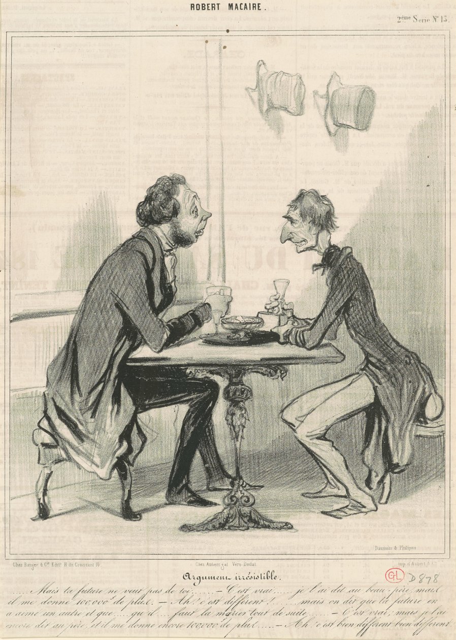 Irresistible argument by Honoré Daumier