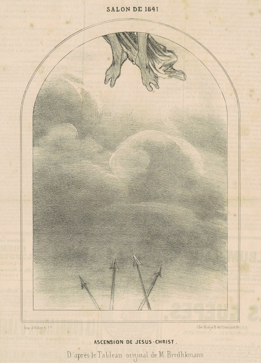 Ascension of Jesus Christ by Honoré Daumier