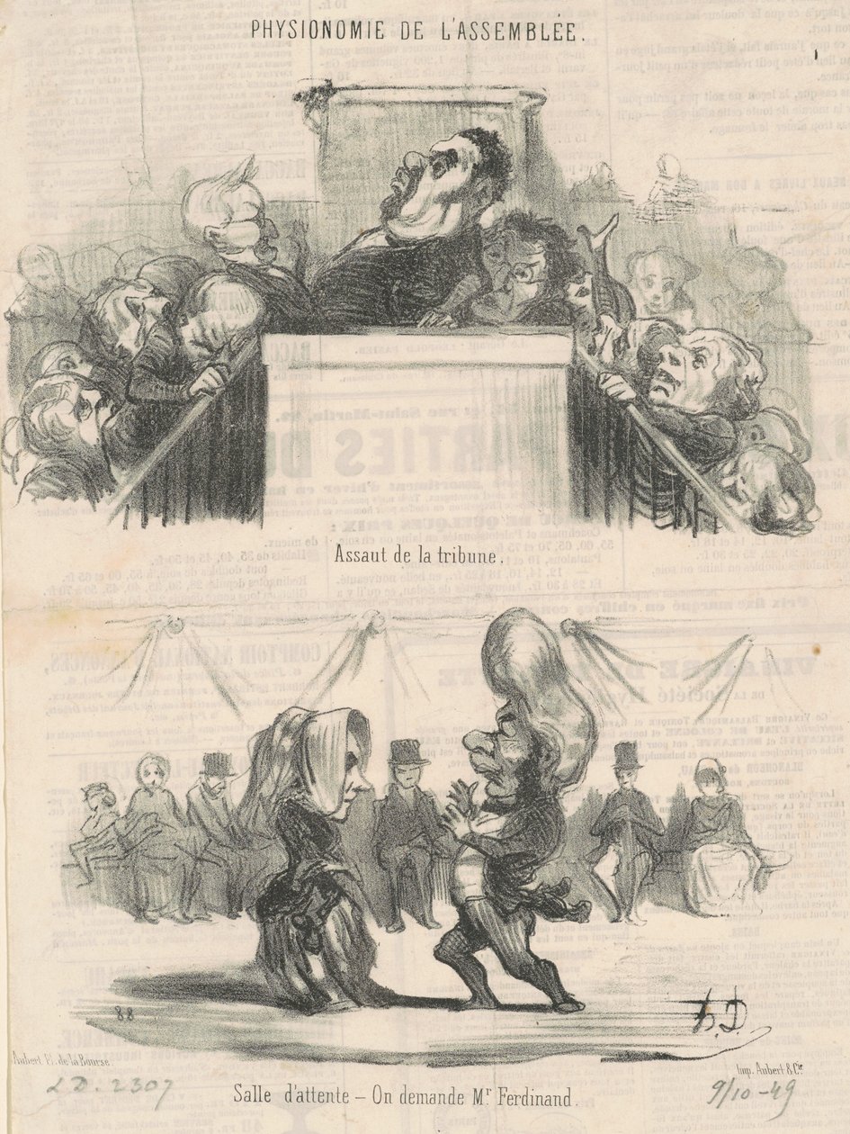 Assault on the Tribune by Honoré Daumier
