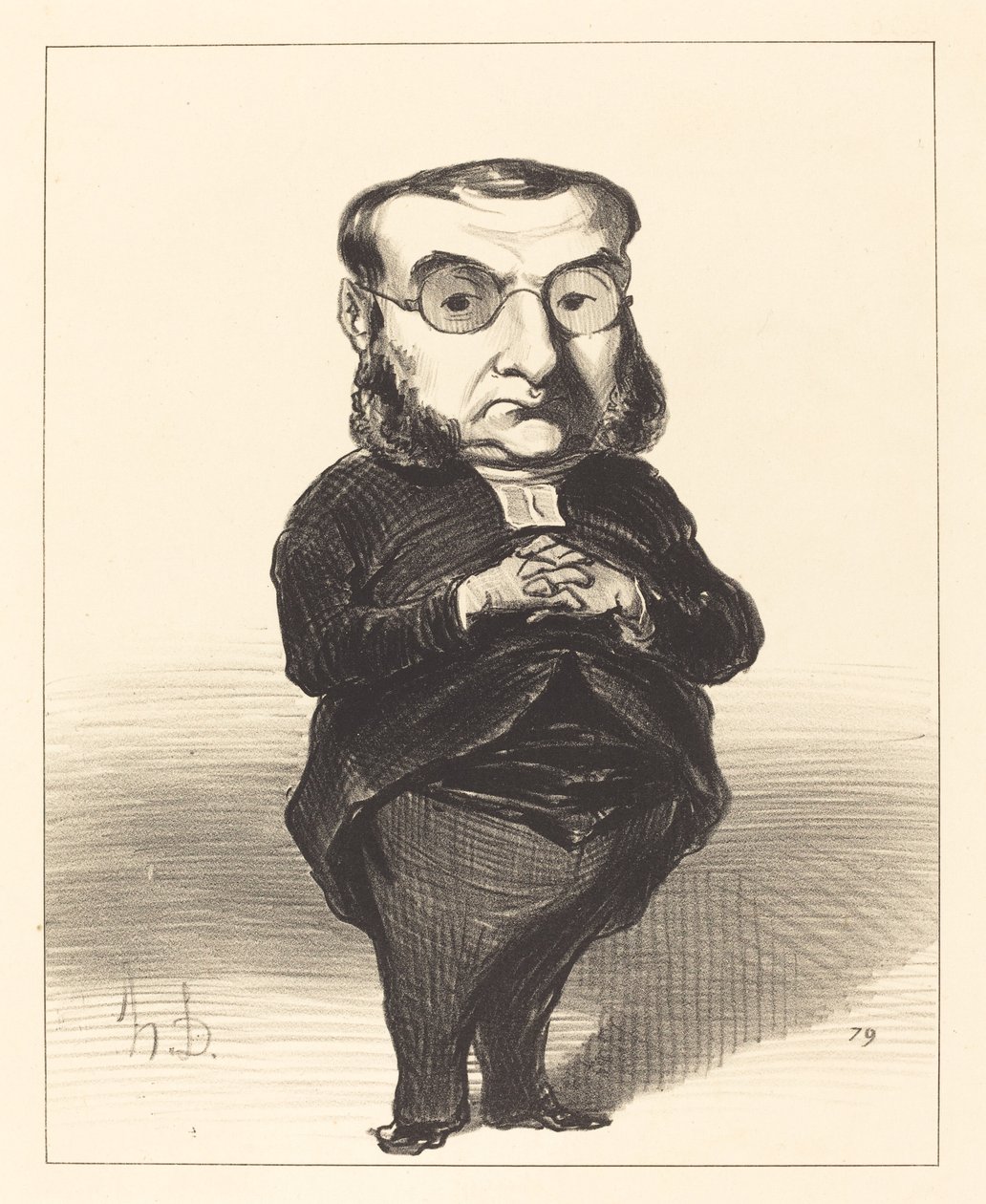 Ath. L. Charles Coquerel by Honoré Daumier