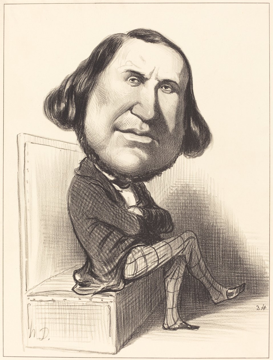 Auguste Avond by Honoré Daumier
