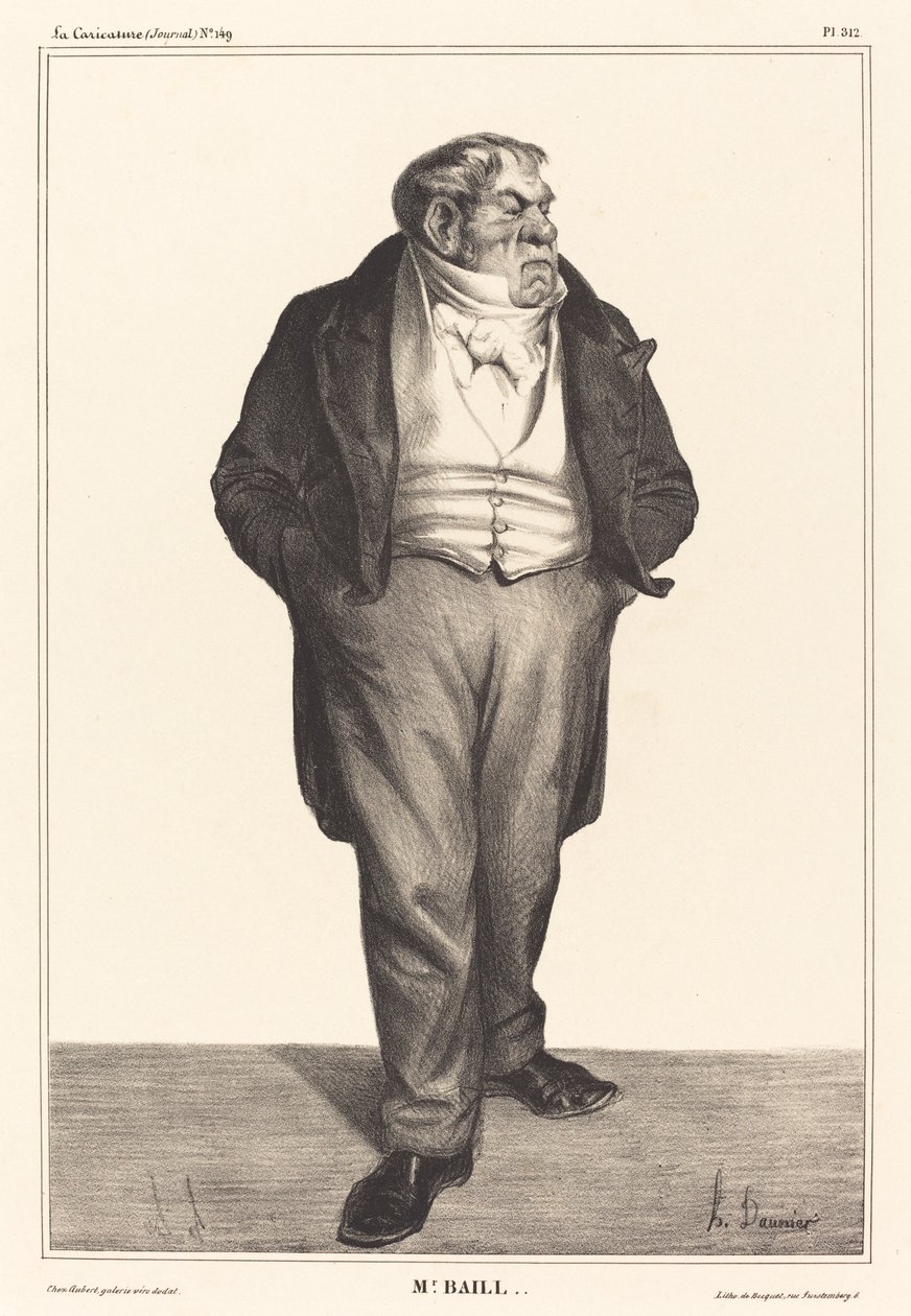 Baillot by Honoré Daumier