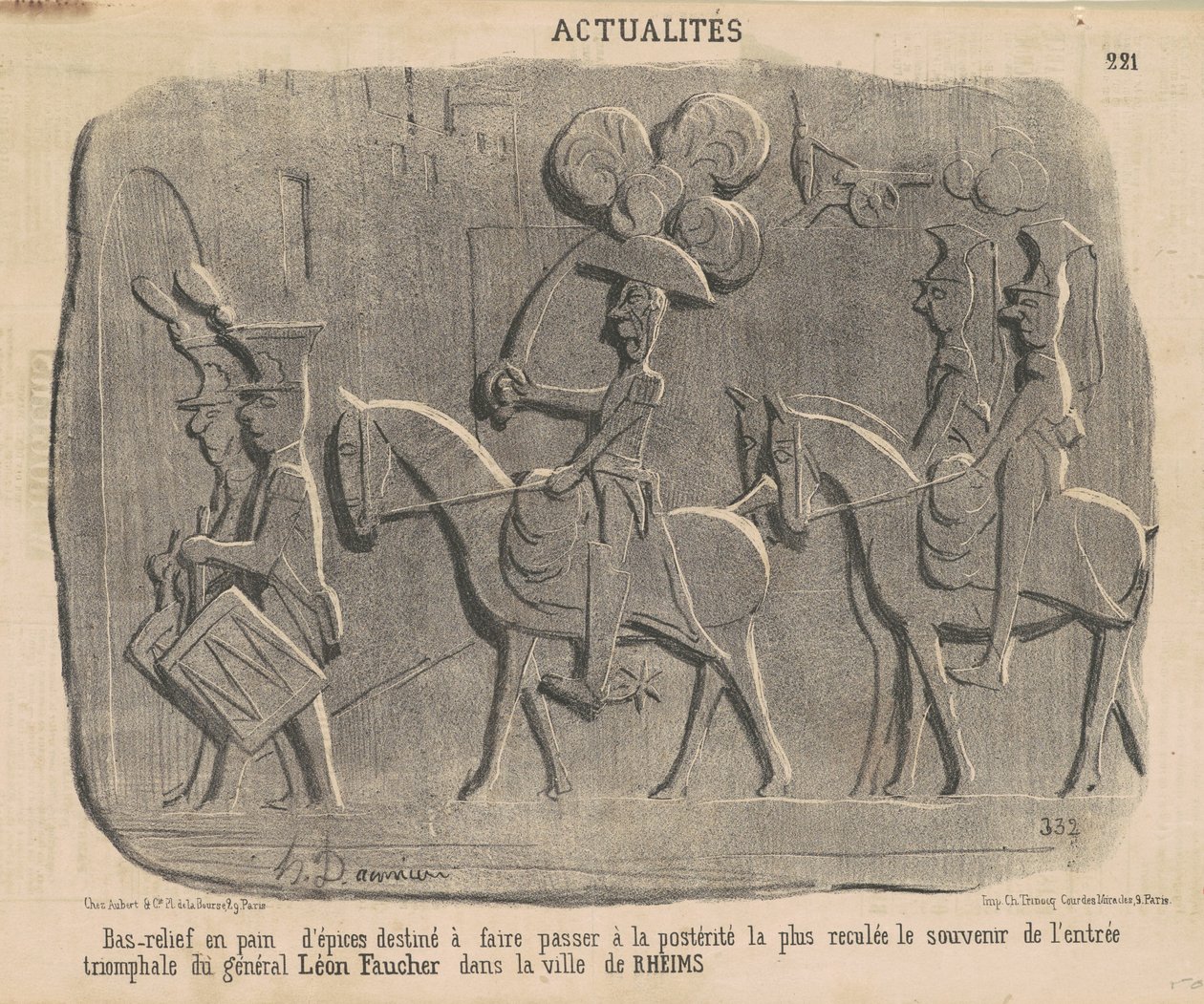 Gingerbread Bas-relief ... by Honoré Daumier