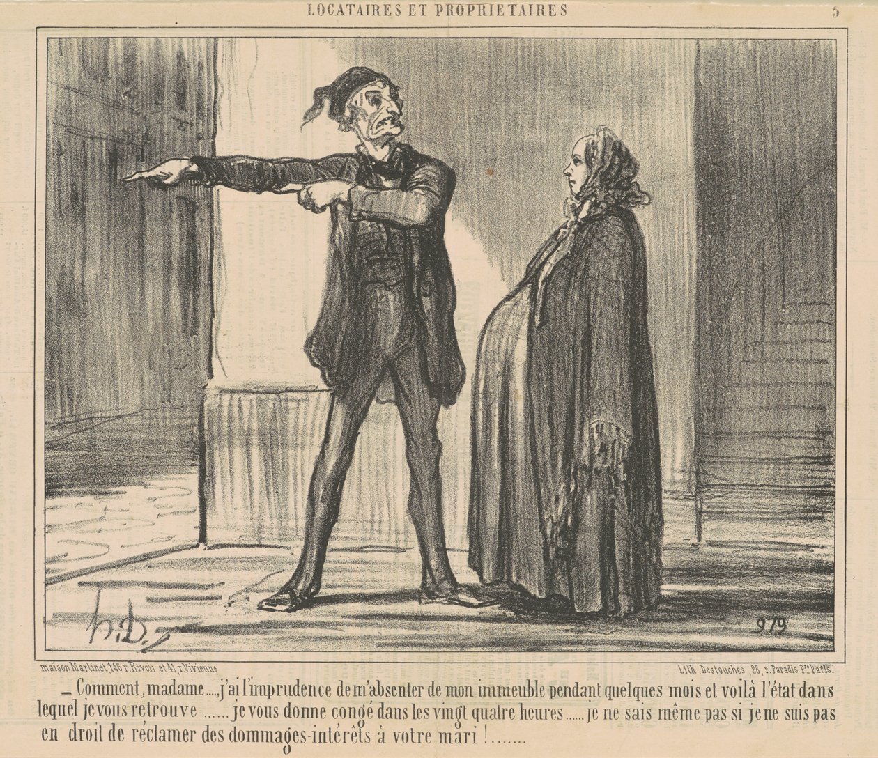 How, Madam... I Have the Imprudence... by Honoré Daumier