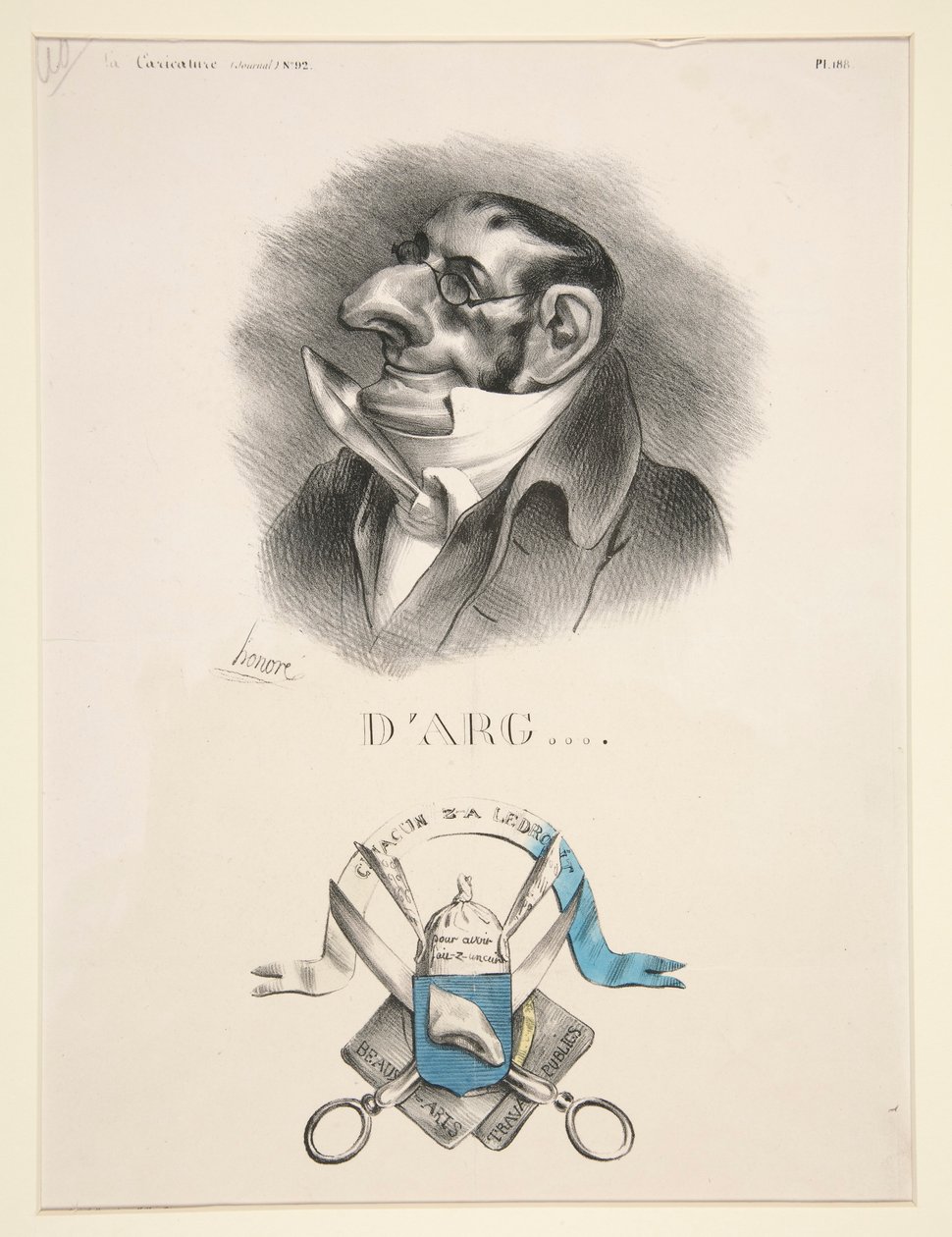 D by Honoré Daumier