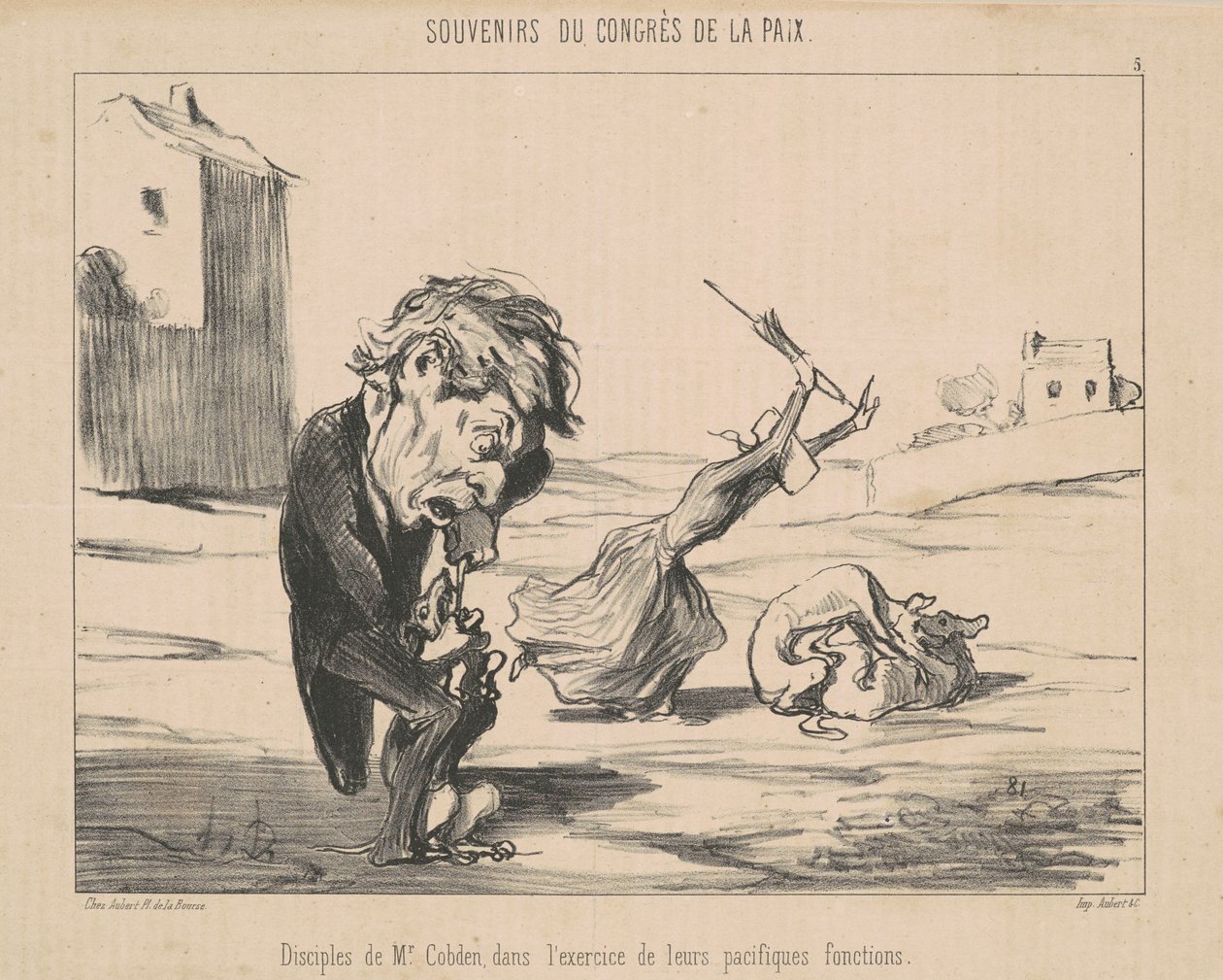 Disciples of Mr. Cobden by Honoré Daumier