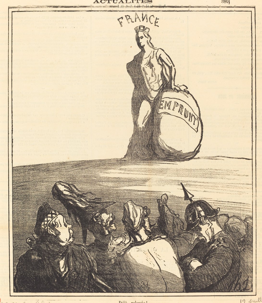 Already Raised! by Honoré Daumier