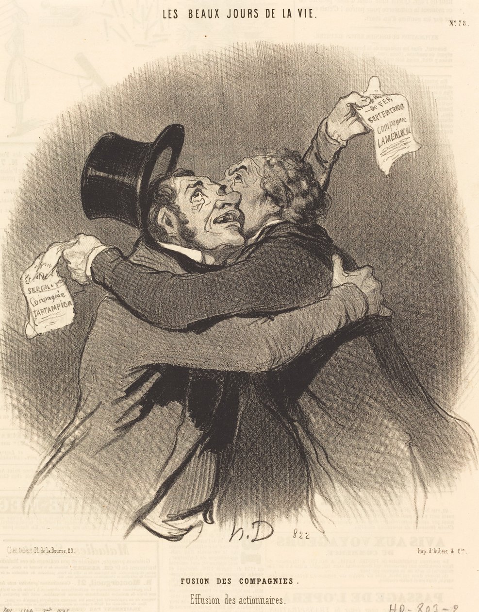 Fusion of Companies by Honoré Daumier