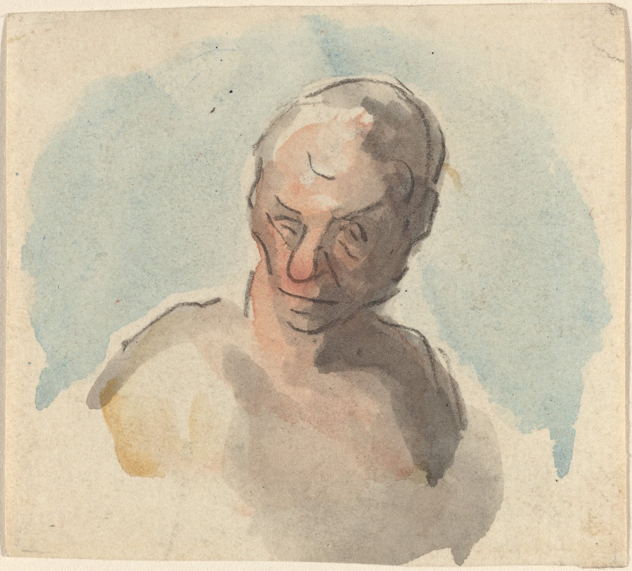 Head of a Man by Honoré Daumier