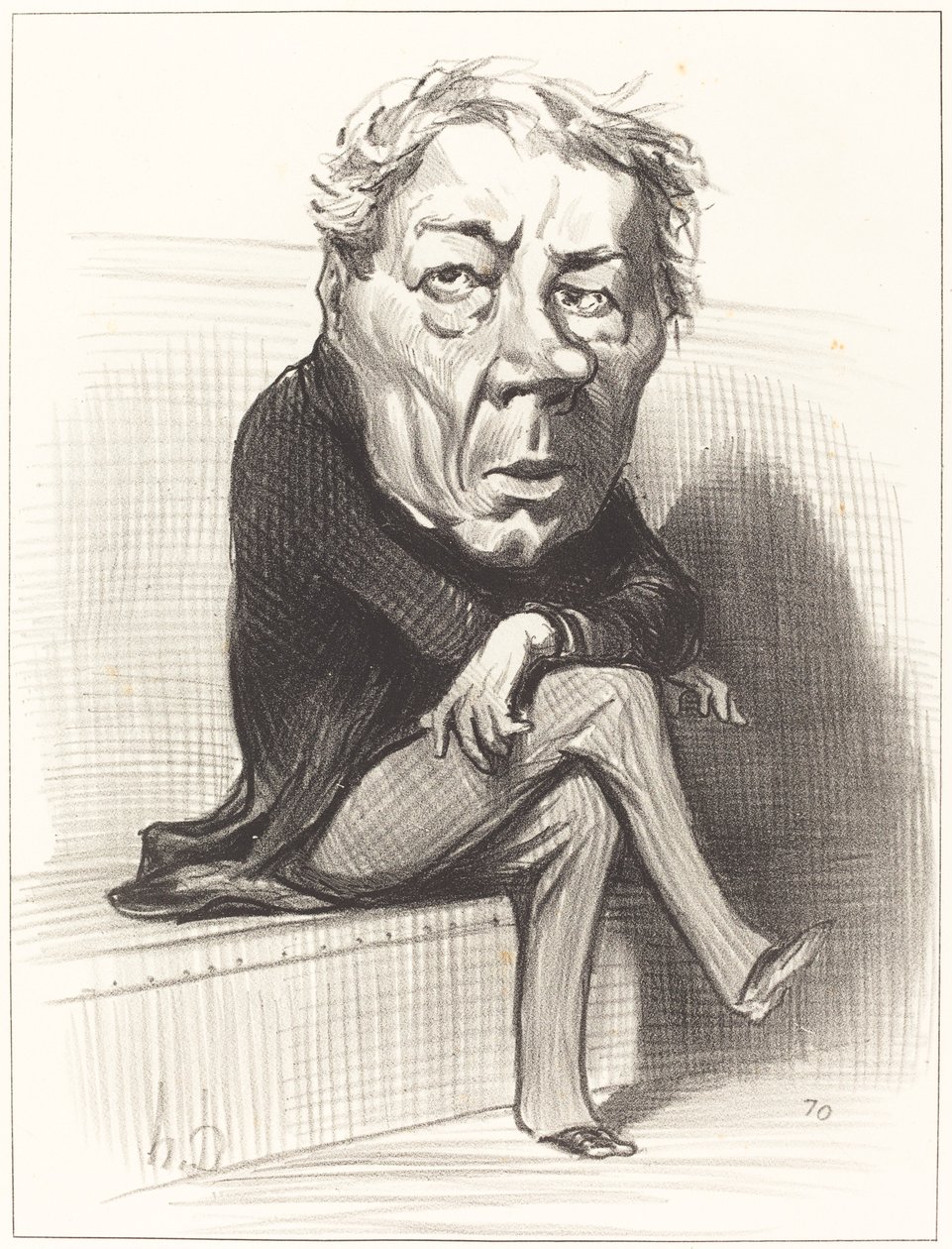J. Marie Joseph Deville by Honoré Daumier