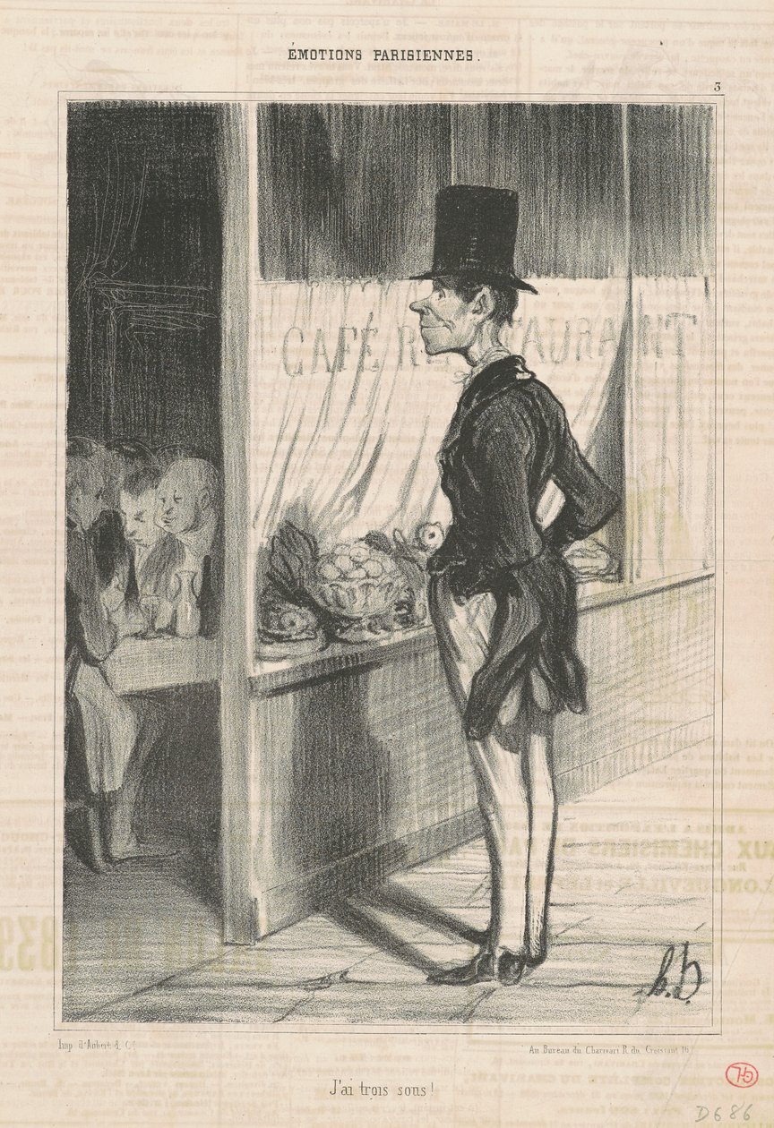 I Have Three Pennies by Honoré Daumier