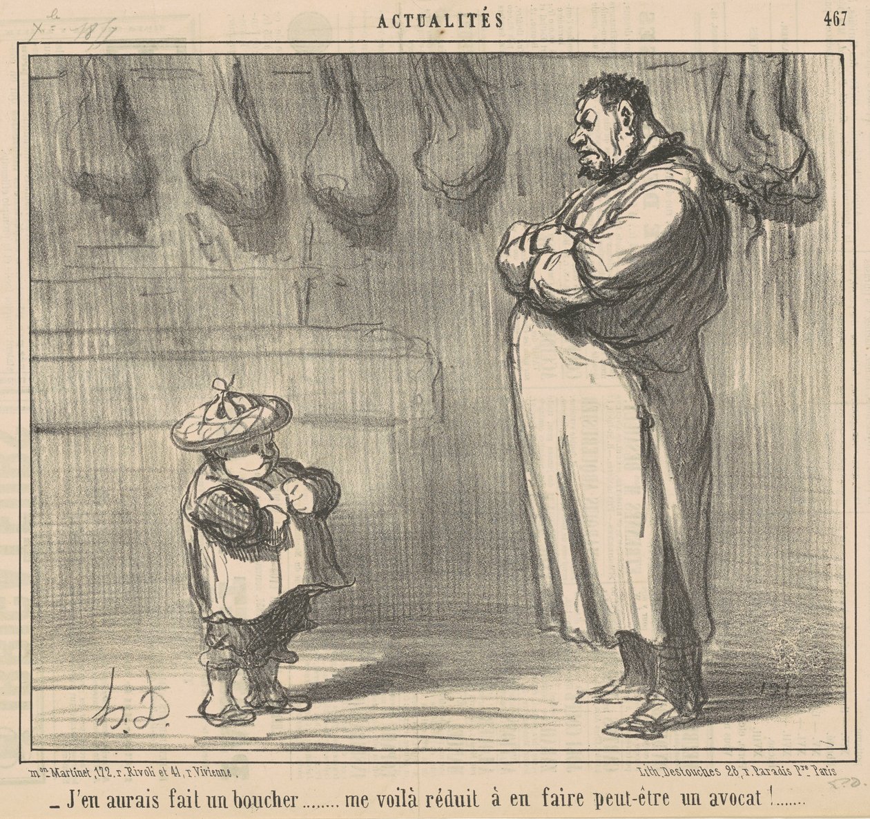 I Would Have Made Him a Butcher by Honoré Daumier