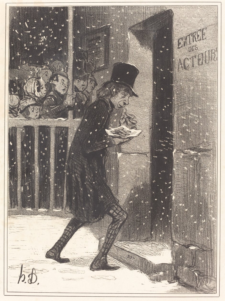 The Actor of the Funambules by Honoré Daumier