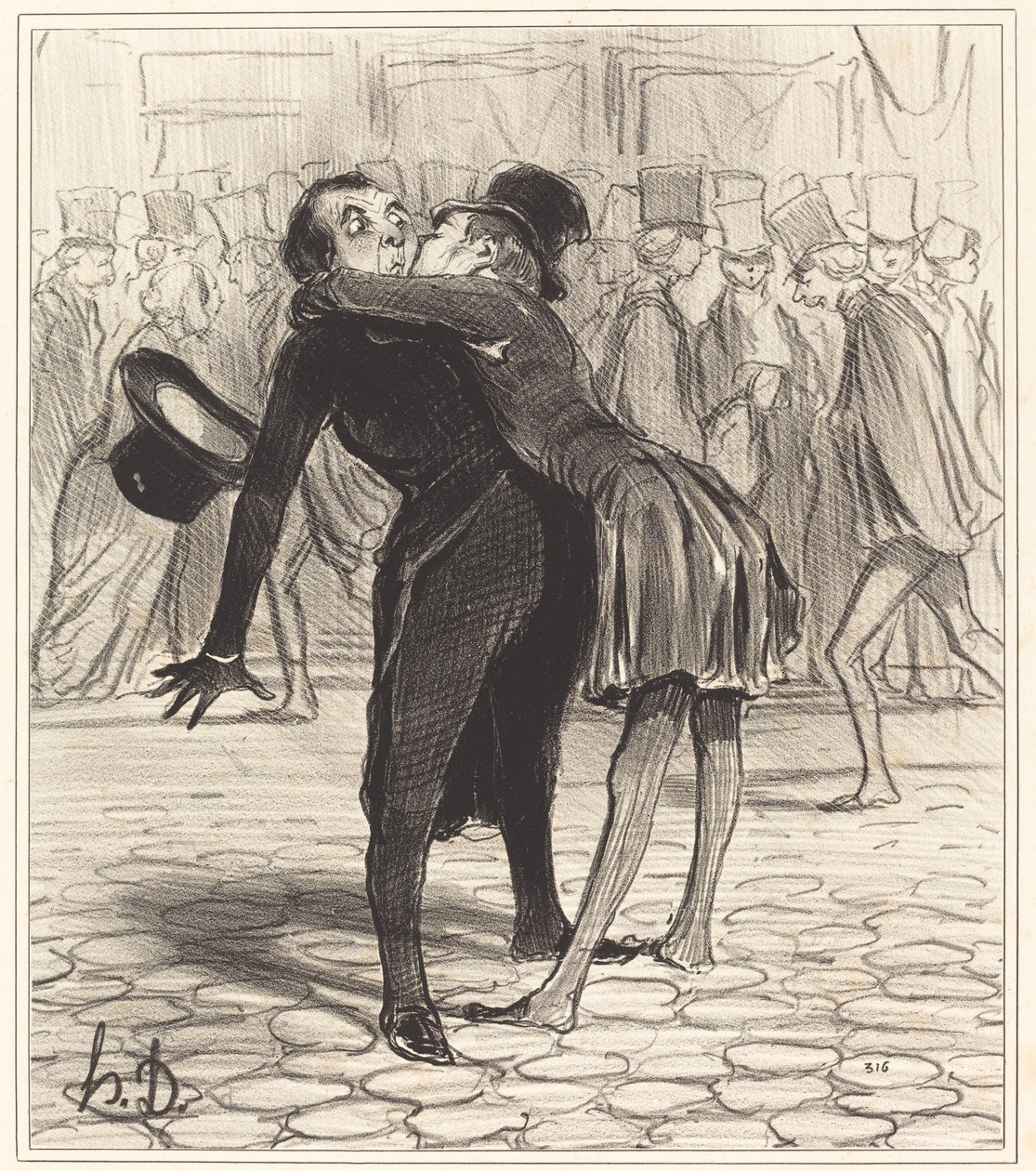 The College Friend by Honoré Daumier