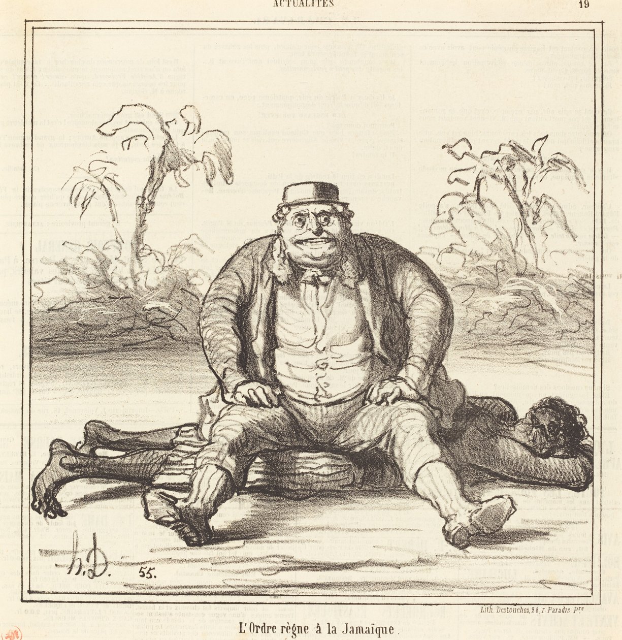 Order Reigns in Jamaica by Honoré Daumier