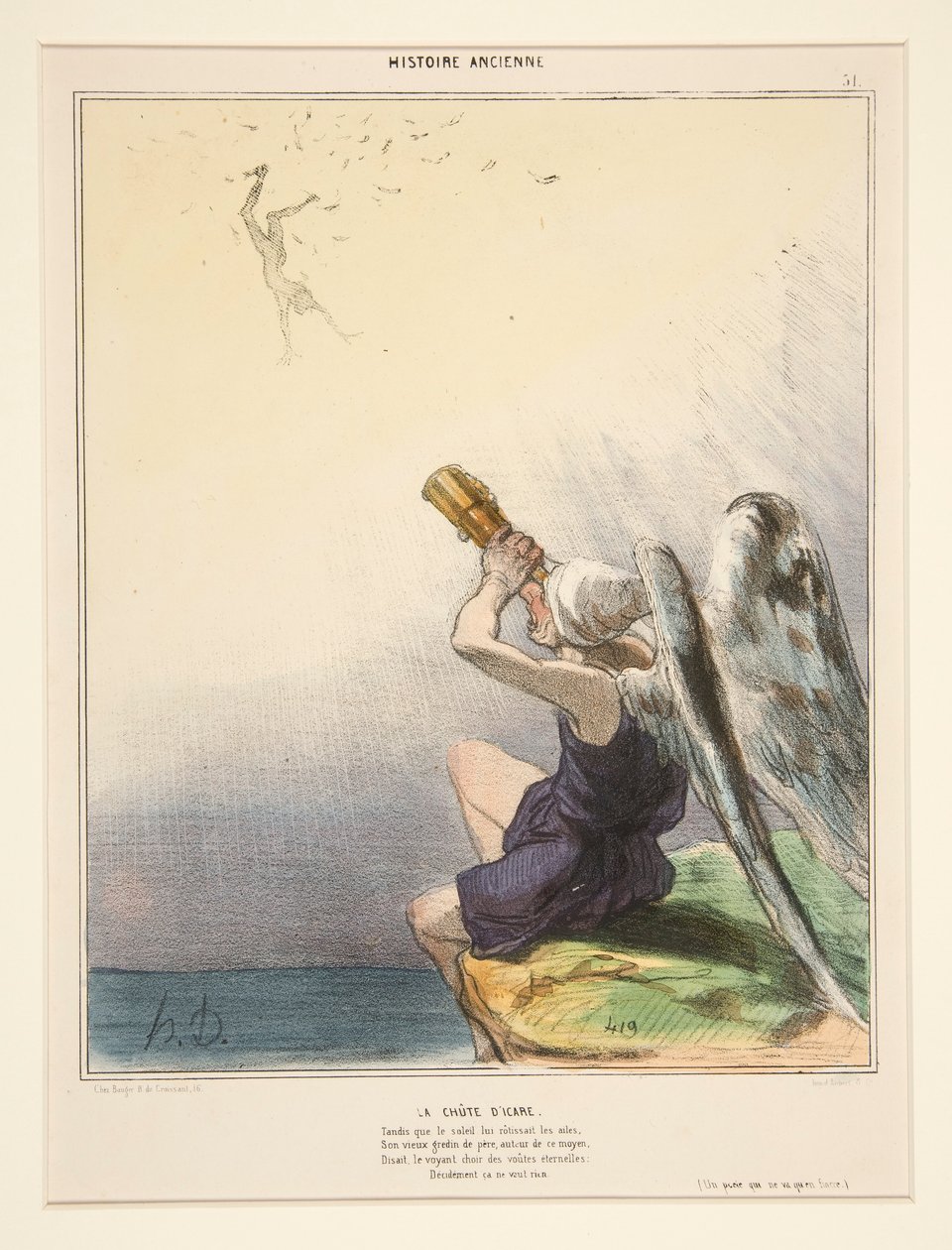 The Fall by Honoré Daumier