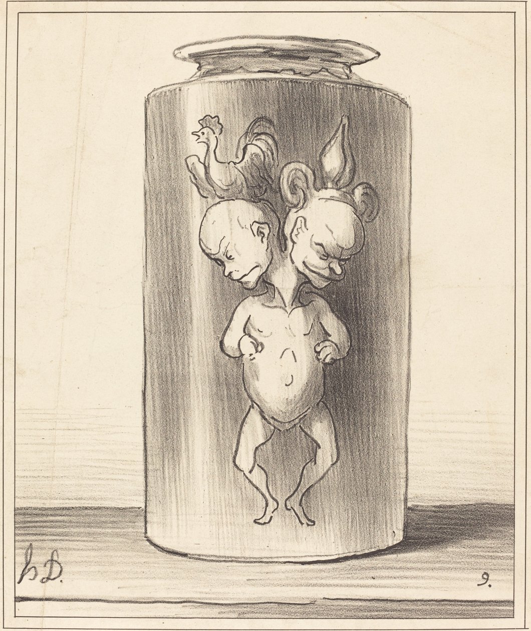 The Fusion by Honoré Daumier