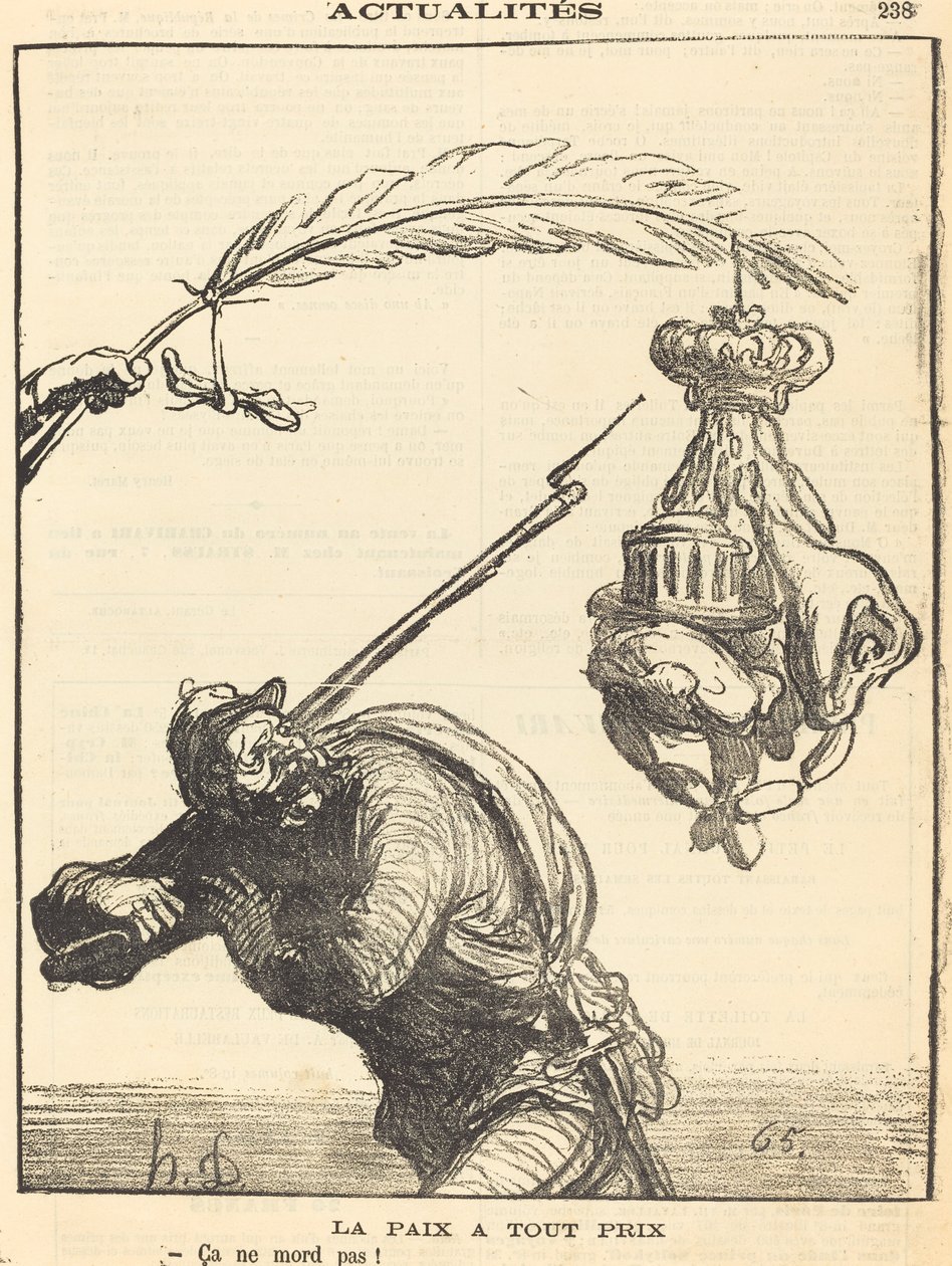 Peace at Any Price by Honoré Daumier