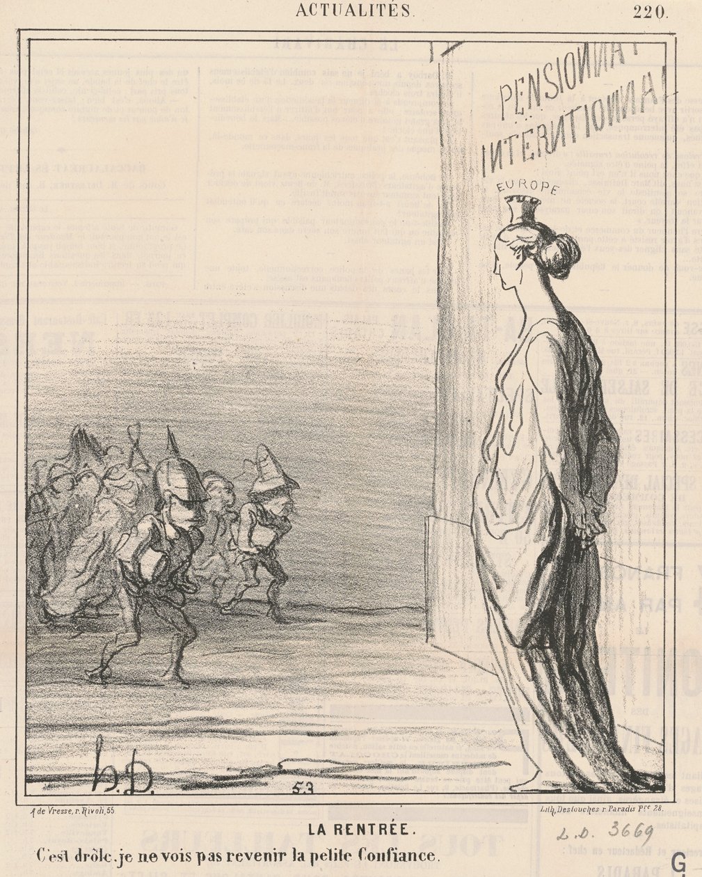 The Return by Honoré Daumier