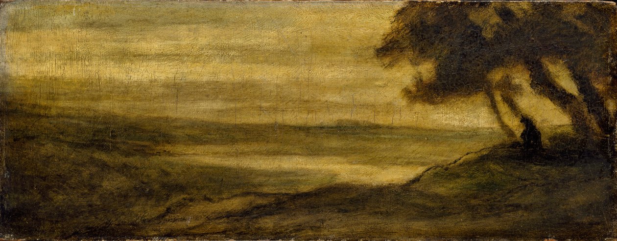 Landscape with a Figure, c1860 by Honoré Daumier