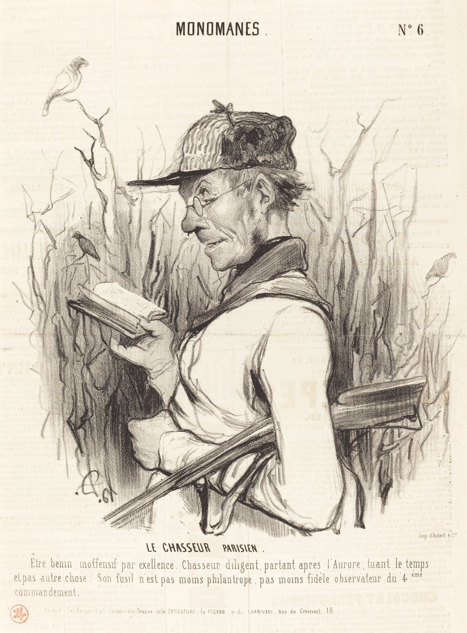 The Parisian Hunter by Honoré Daumier