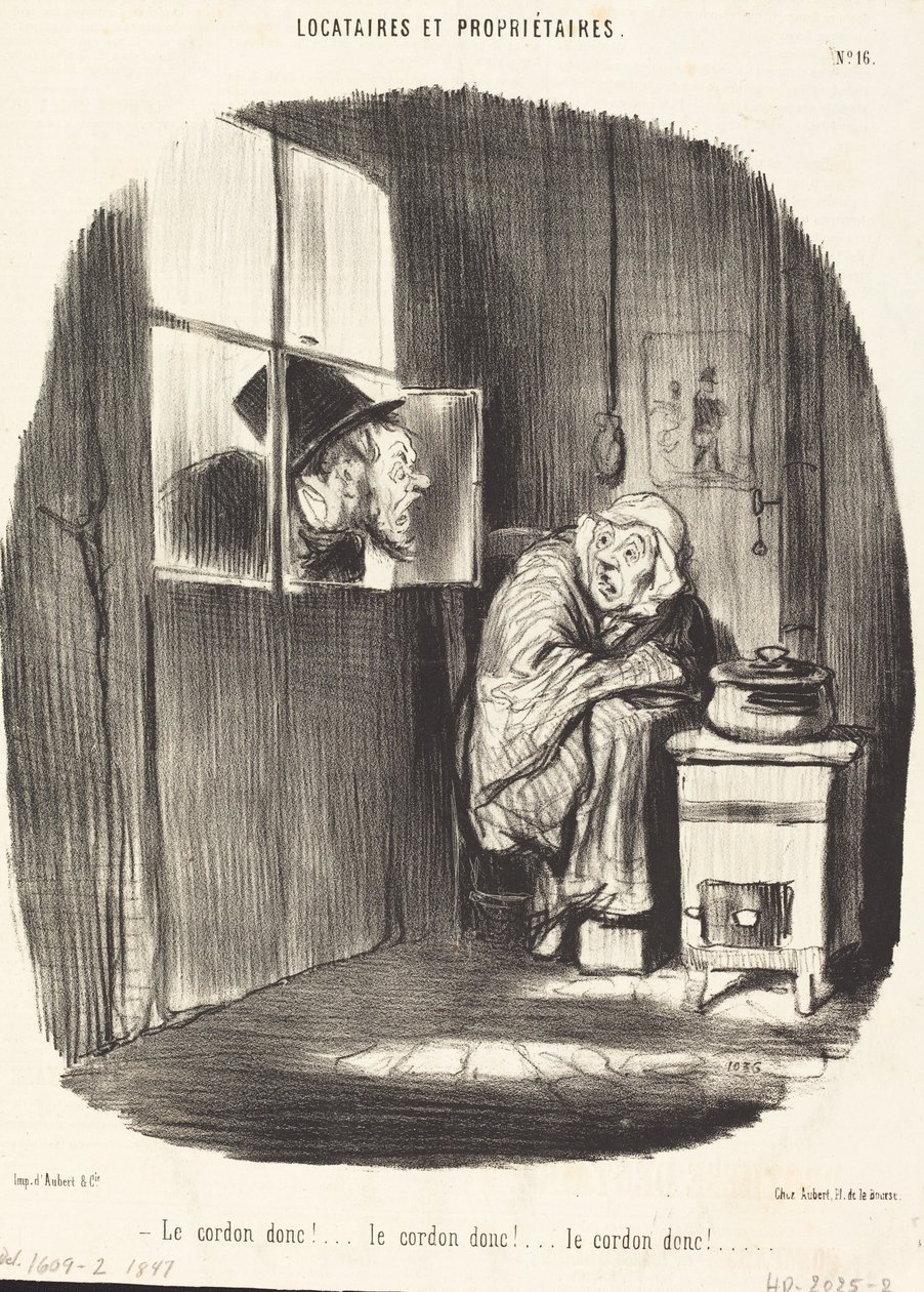 Le Cordon donc!... by Honoré Daumier