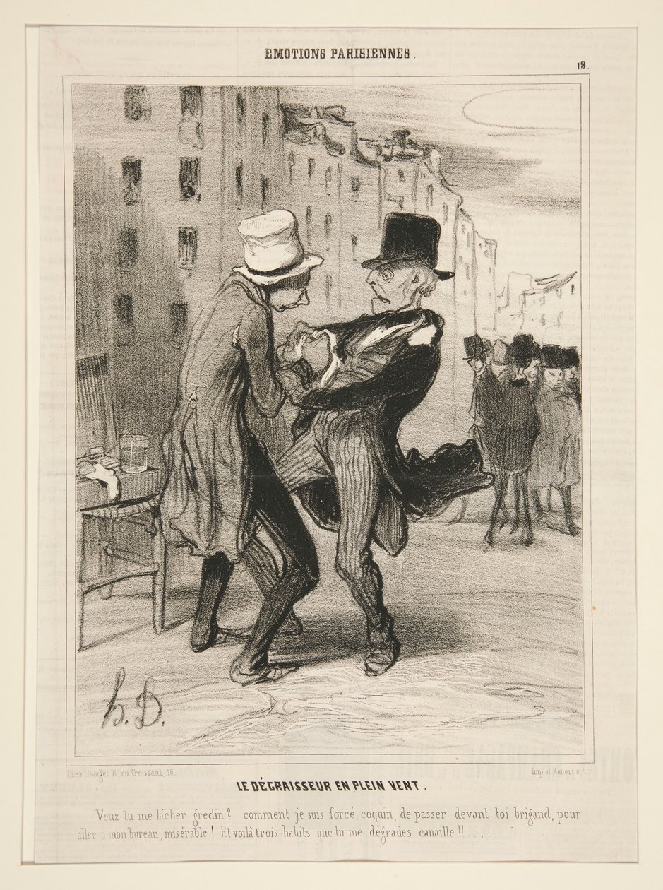 The Degreaser in the Open Air by Honoré Daumier