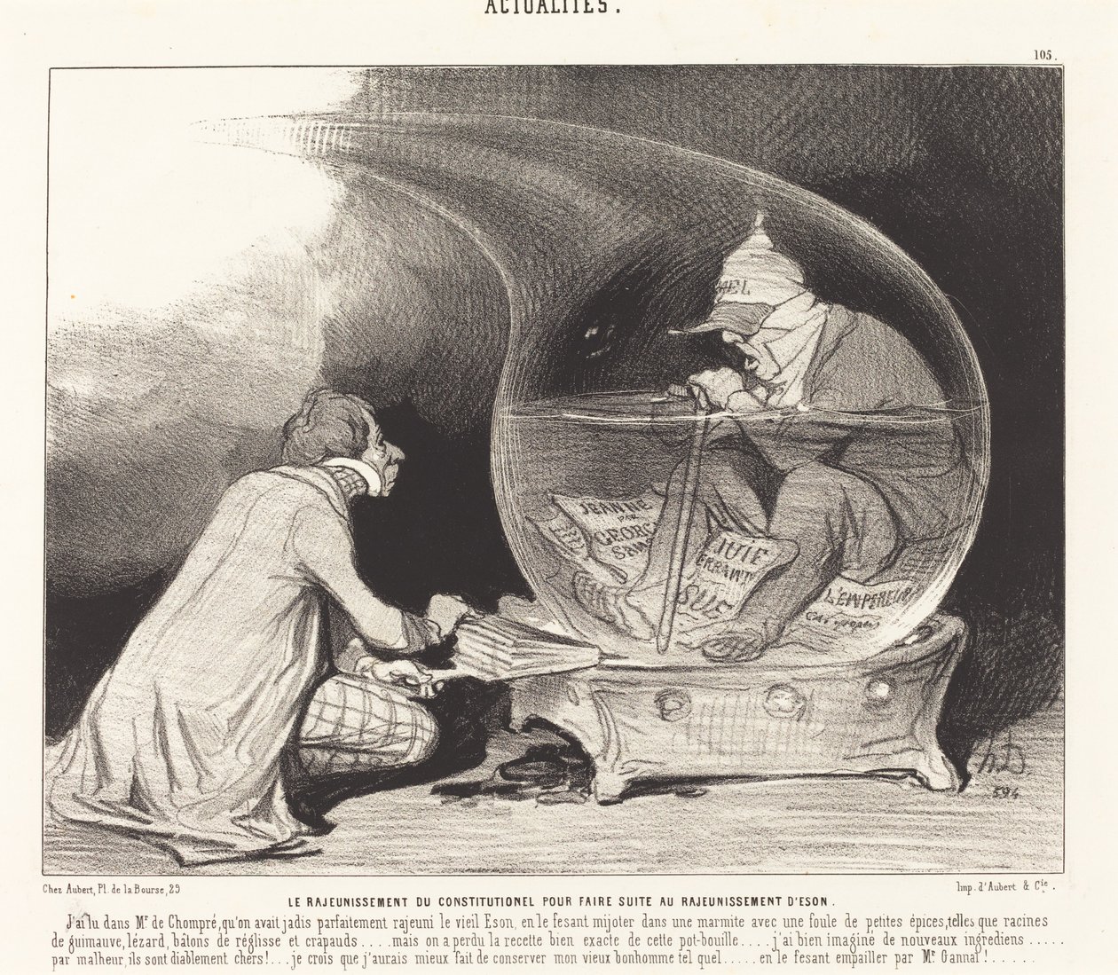 Le Rajeunissement du Constitutionnel by Honoré Daumier