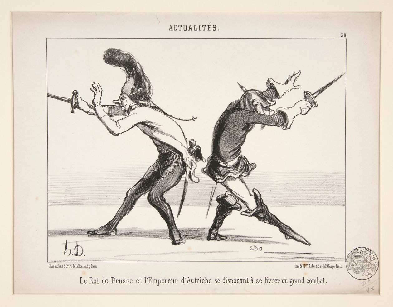 The King of Prussia and the... by Honoré Daumier