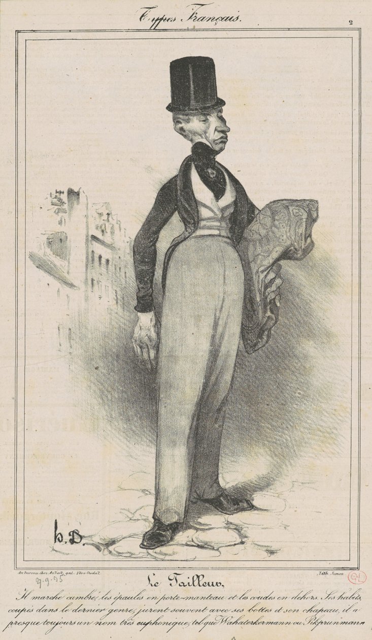 The Tailor by Honoré Daumier