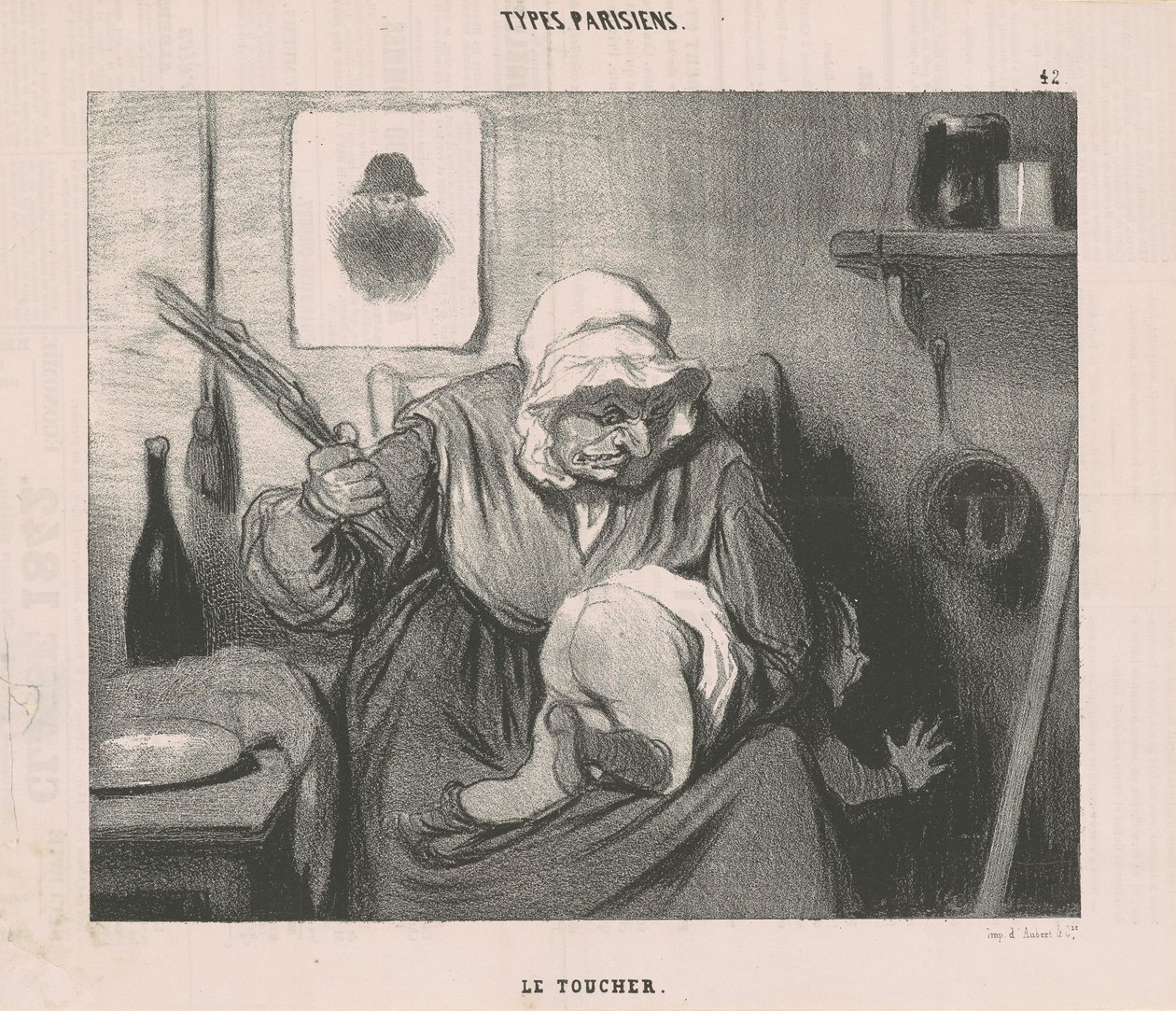 The Touch by Honoré Daumier