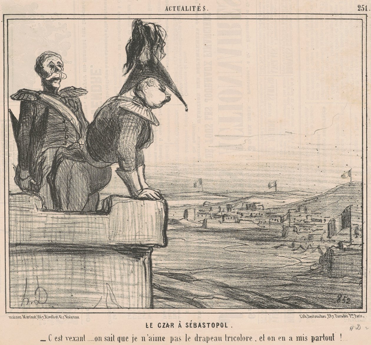 The Czar at Sevastopol by Honoré Daumier