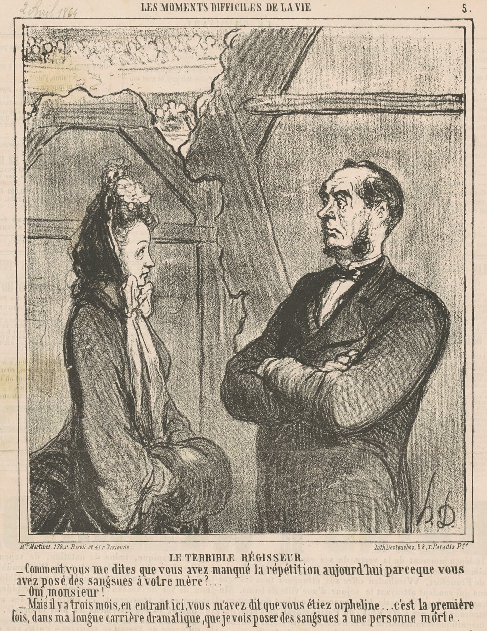 The Terrible Manager by Honoré Daumier