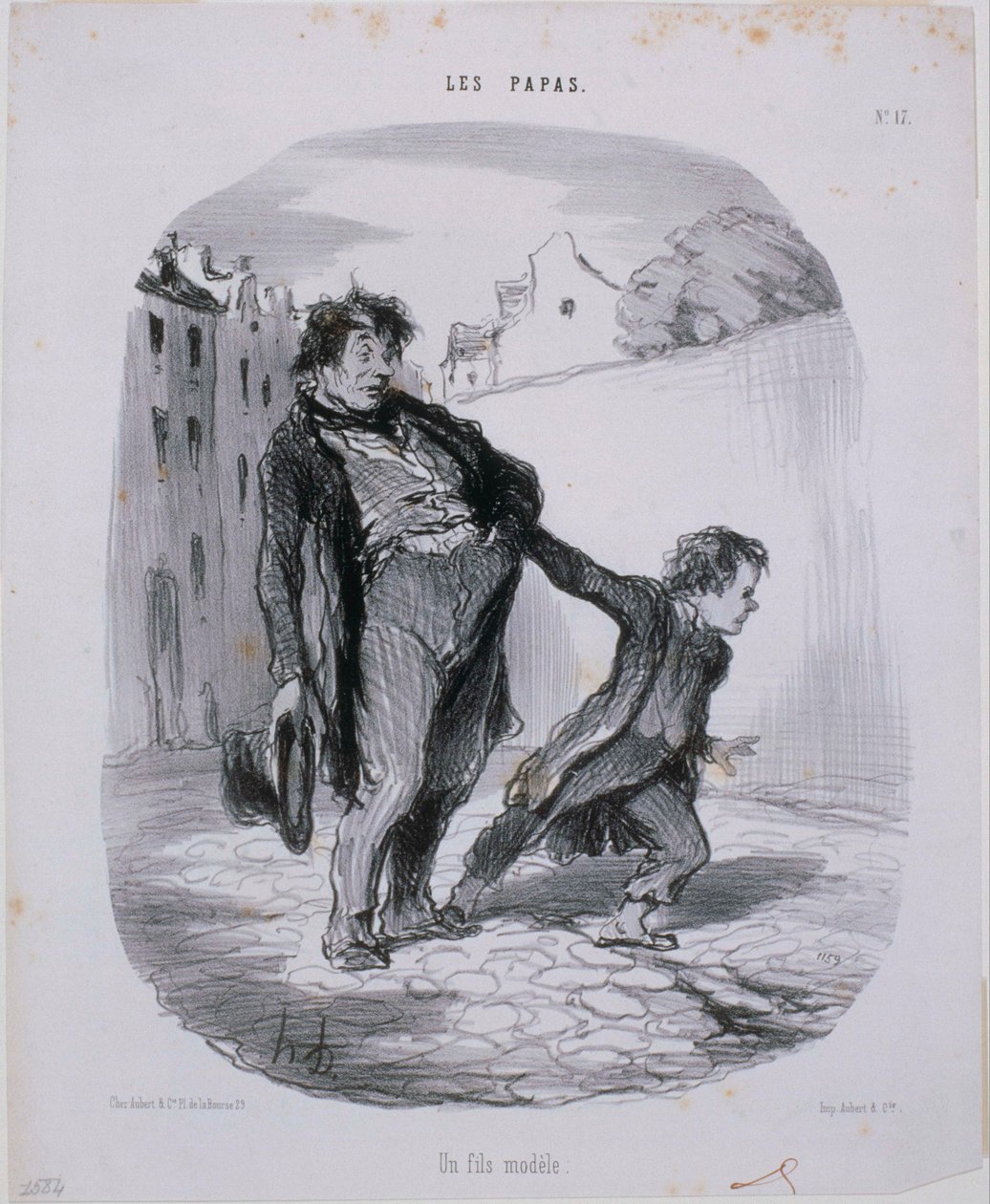 The Fathers: A Model Son by Honoré Daumier