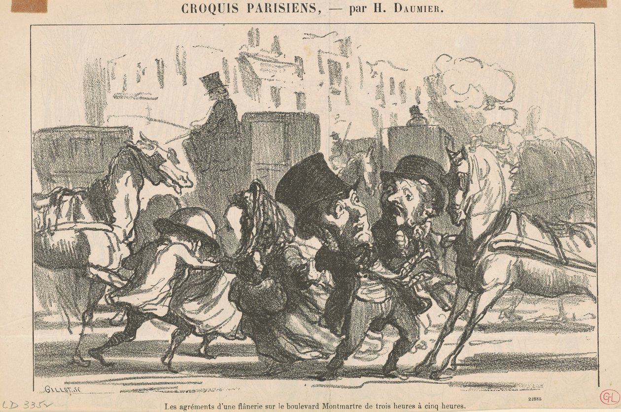 The Pleasures of a Stroll... by Honoré Daumier
