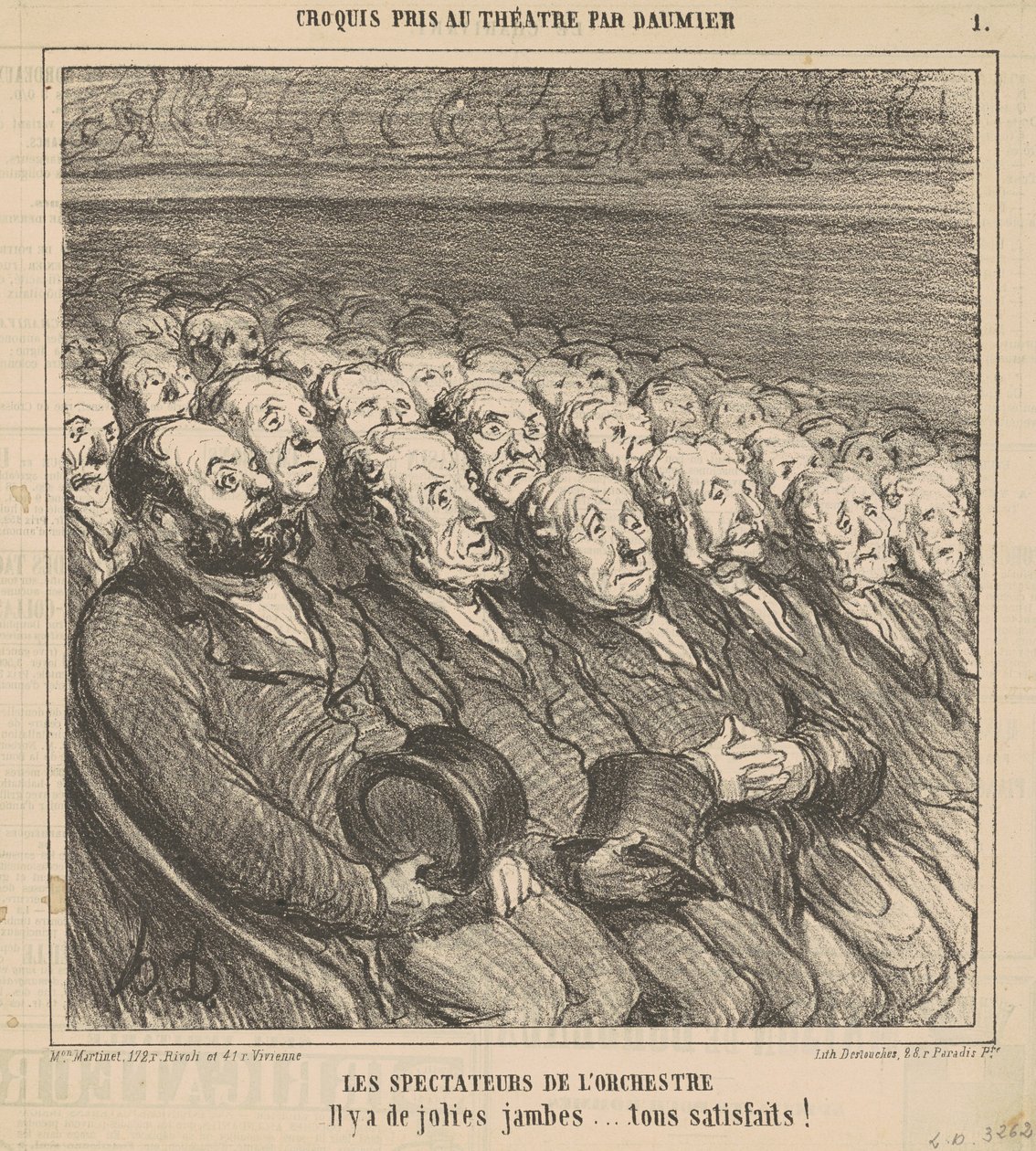 The Orchestra Spectators by Honoré Daumier