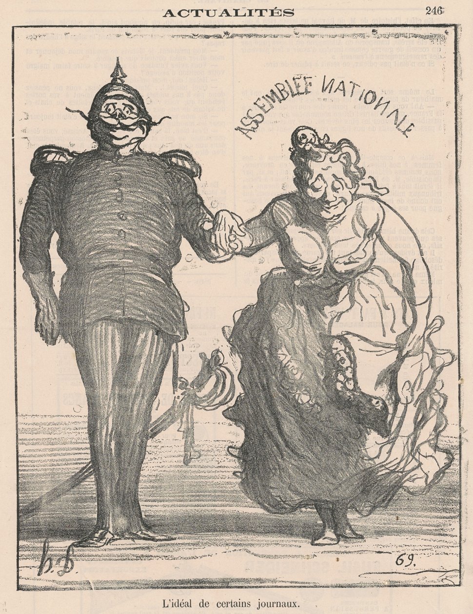 The Ideal of Certain Newspapers by Honoré Daumier