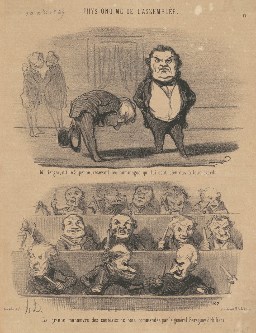 M. Berger, called the superb by Honoré Daumier
