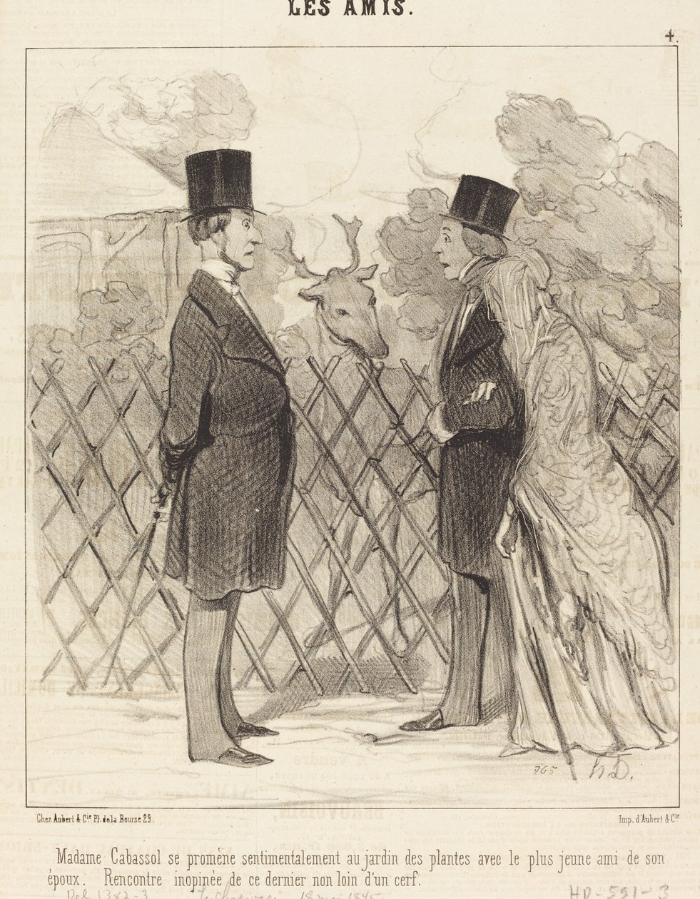 Madame Cabassol is Walking... by Honoré Daumier