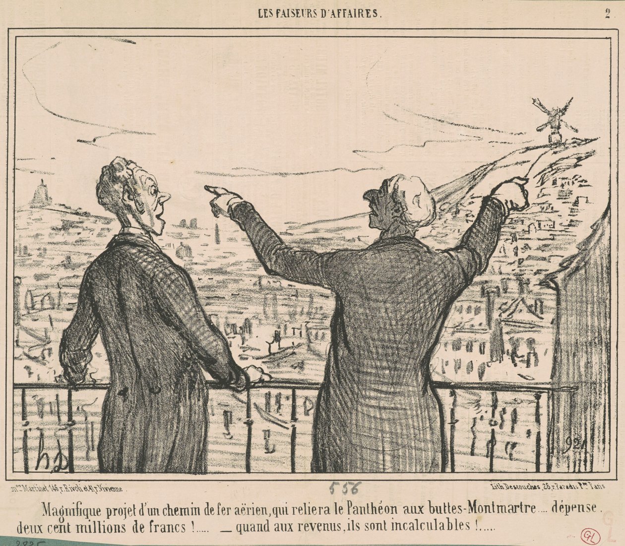 Magnificent project... by Honoré Daumier