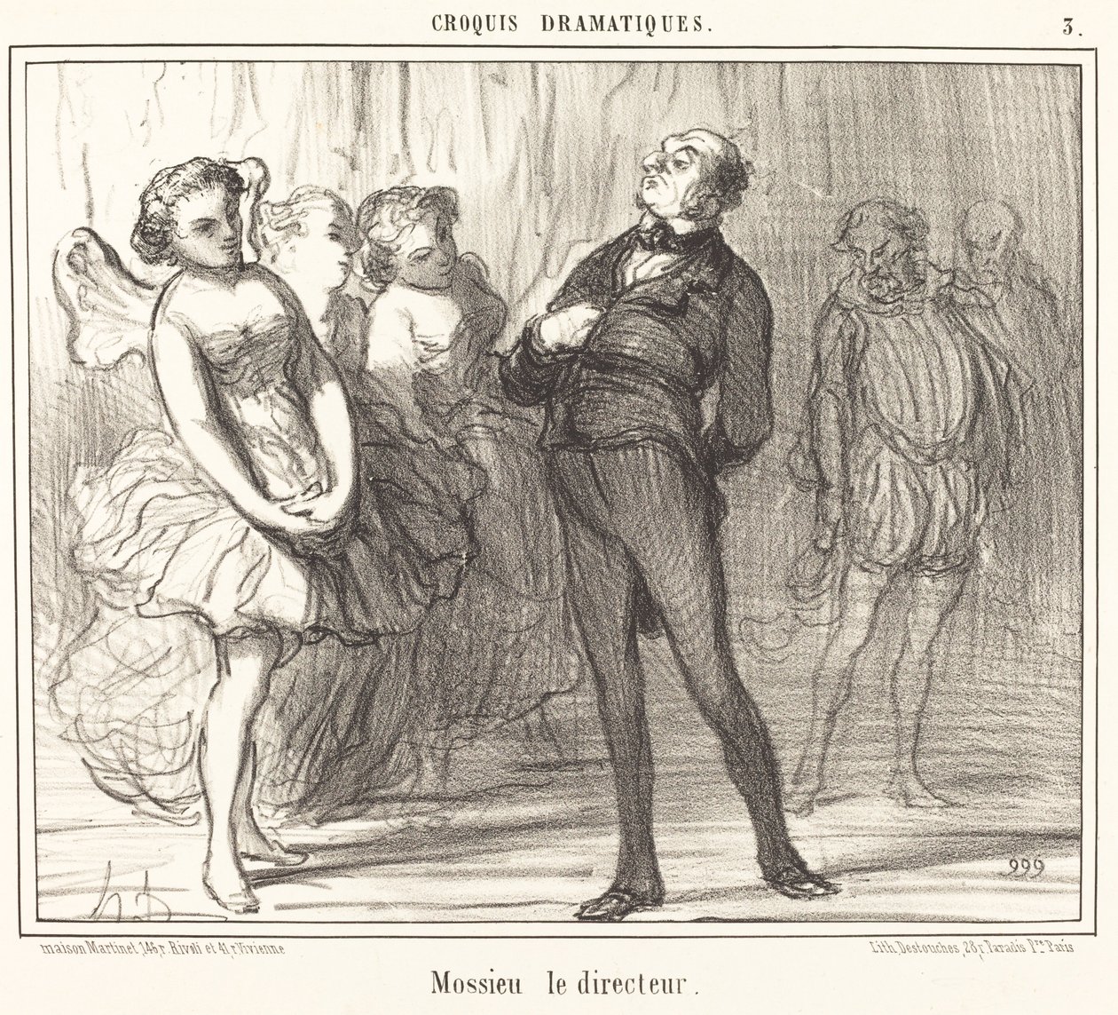 Mossieu le directeur by Honoré Daumier