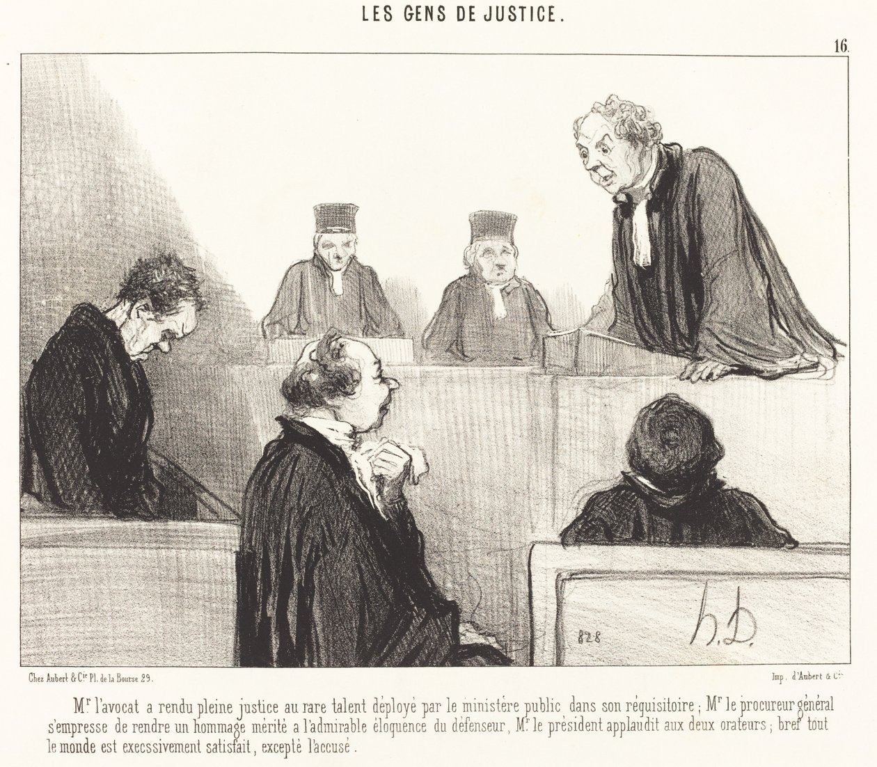 Mr. the Lawyer Has Done Full Justice by Honoré Daumier