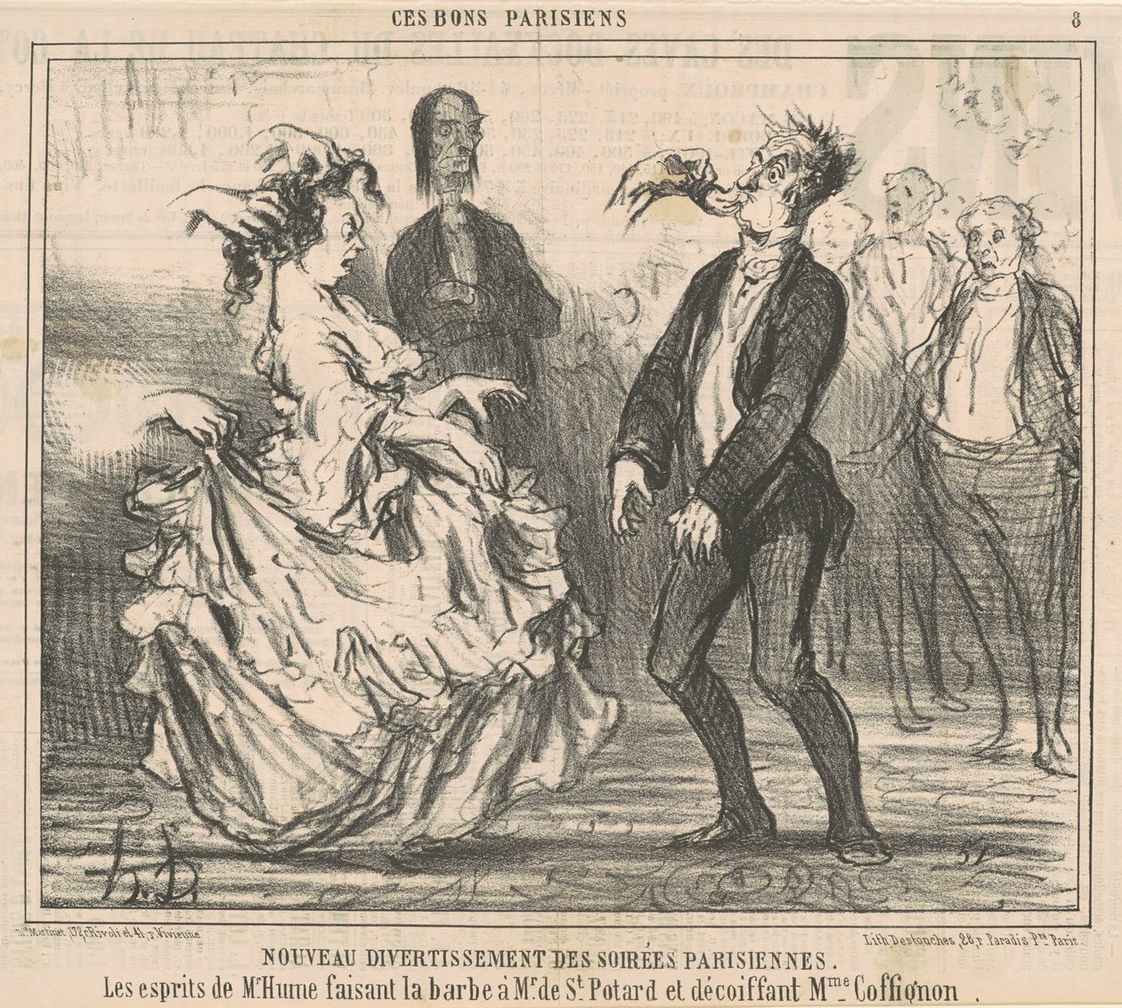 New Evening Entertainment by Honoré Daumier