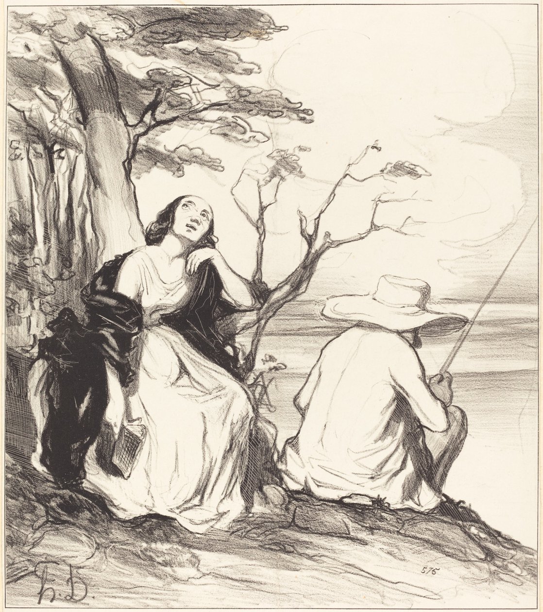 Oh Pain!... To Have Dreamed... A Husband... by Honoré Daumier