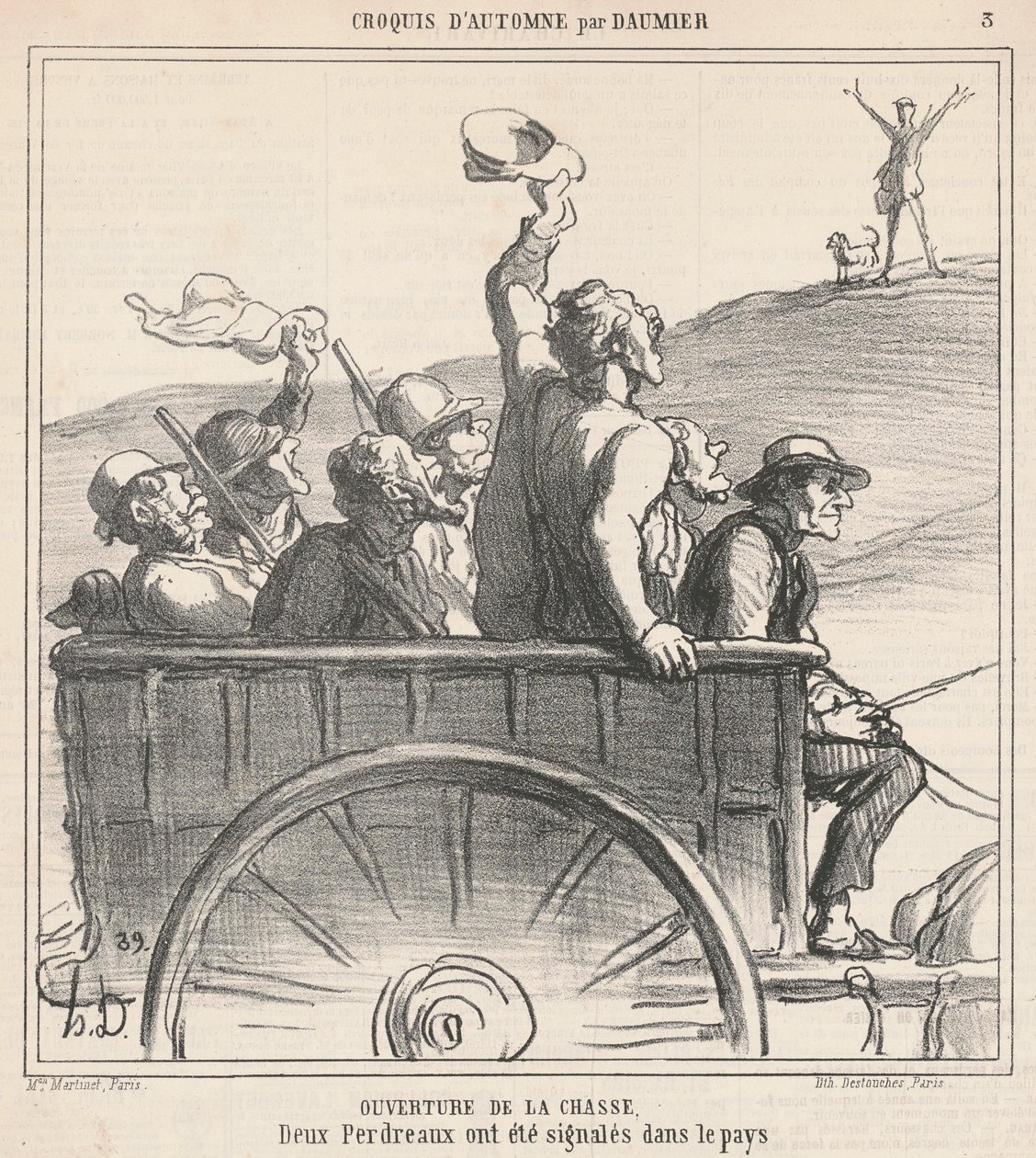 Opening of the Hunt by Honoré Daumier