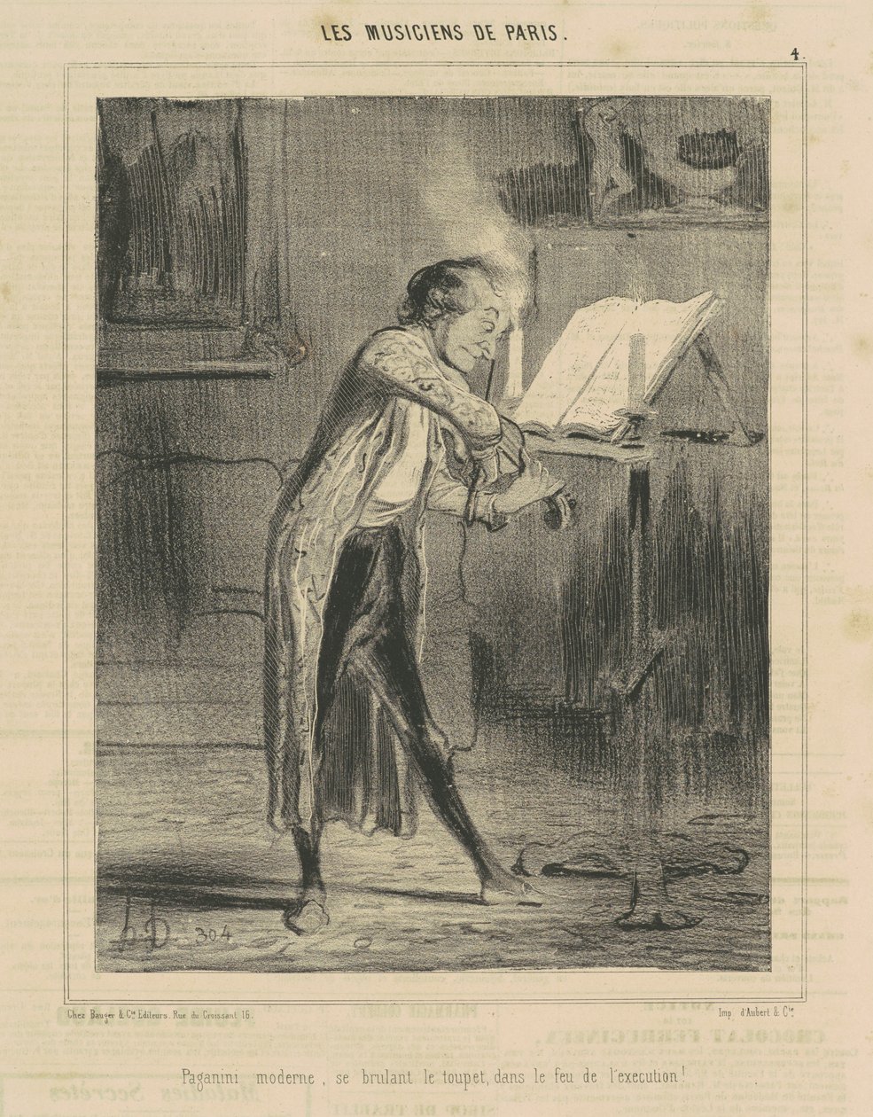 Modern Paganini by Honoré Daumier