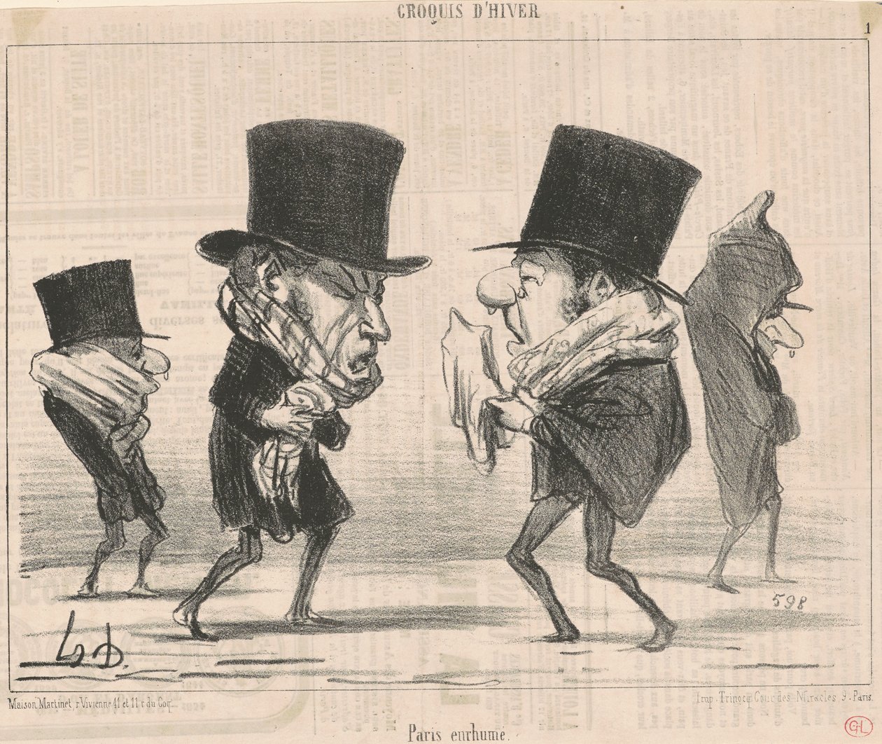 Paris Caught a Cold by Honoré Daumier
