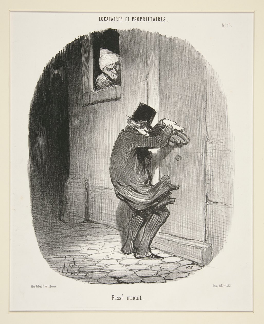 After Midnight, from Tenants and Owners by Honoré Daumier