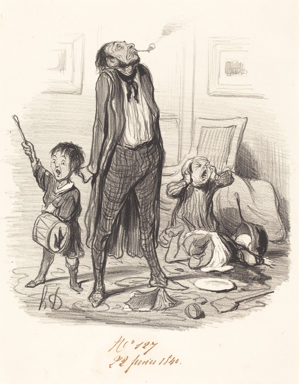 Classical Poet Composing an Eclogue... by Honoré Daumier